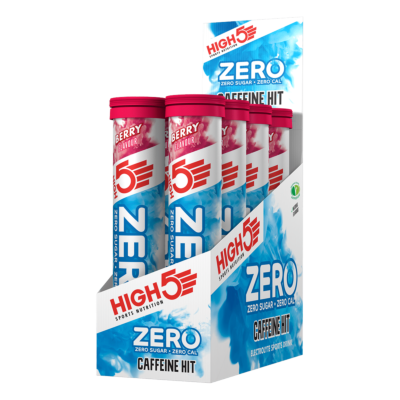 High5 Caffeine Hit ZERO Electrolyte Sports Drink (8 tubes) Pink Grapefruit
